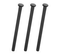 sourcing map 3Pcs Door Hinge Pins, 4.09 Inch Removable Interior Hinge Security Pins for Residential Wood Door Replacement Repair, Matte Black