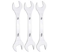 sourcing map 3pcs Double Open End Thin Wrench Set 7/8" × 15/16" SAE Super Thin Small Flat Head Wrench Mirror Polished Open Ended Spanner for Automotive Repair Furniture Assembly