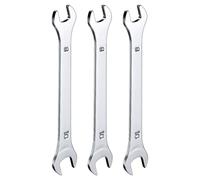 sourcing map 3pcs Double Open End Thin Wrench Set 8×10mm Metric Super Thin Small Flat Head Wrench Mirror Polished Open Ended Spanner for Automotive Repair Furniture Assembly