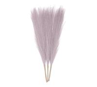sourcing map 3pcs Dried Faux Pampas Grass 17 Inch Artificial Fake Fluffy Pampas Grass Decor for Fall Home Vase Floor Table Wedding Decorations, Lilac