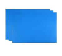 sourcing map 3Pcs Dry Erase Magnetic Strip 11.7" x 8" Magnetic Sheet Labels Stickers Writable Blue for Whiteboards Refrigerator and Crafts Reusable Strips