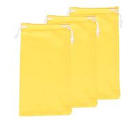 sourcing map 3pcs Eyeglass Pouch Microfiber Sunglasses Storage Bag Portable Drawstring Pouch for Phone Glasses Jewellery, Yellow