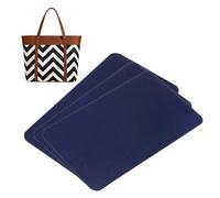 sourcing map 3pcs Felt Base Shaper, 11.42x7.09" Bag Bottom Insert Base Shaper Pad Chemical Fiber Felt Purse Liner for Handbag Tote Bag Backpack, Dark Blue