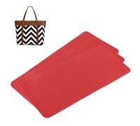 sourcing map 3pcs Felt Base Shaper, 14.76x6.69" Bag Bottom Insert Base Shaper Pad Chemical Fiber Felt Purse Liner for Handbag Tote Bag Backpack, Red