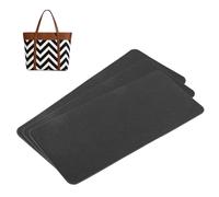 sourcing map 3pcs Felt Base Shaper, 14.76x6.69" Bag Bottom Insert Base Shaper Pad Chemical Fiber Felt Purse Liner for Handbag Tote Bag Backpack, Black