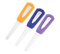 sourcing map 3pcs Flat Spudger Pry Blade Opening Repair Tools 0.06mm 0.08mm 0.1mmm Ultra Thin with Scale for Mobile Phone PC Tablet Laptop LCD Screen Smart Phone Repair