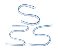 sourcing map 3pcs Flexible Curve Ruler 300mm&400mm&500mm Metric and Inch Double Side Bendable Curve Plastic Graduated Rulers for Engineering Drawing Design Graphics Garment, Blue White