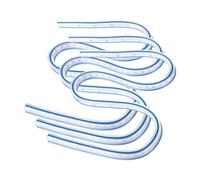 sourcing map 3pcs Flexible Curve Ruler 600mm (24") Metric and Inch Double Side Bendable Curve Plastic Graduated Rulers for Engineering Drawing Design Graphics Garment, Blue White