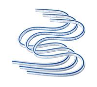 sourcing map 3pcs Flexible Curve Ruler 750mm (30") Metric and Inch Double Side Bendable Curve Plastic Graduated Rulers for Engineering Drawing Design Graphics Garment, Blue White