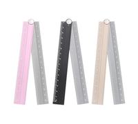 sourcing map 3pcs Folding Straight Ruler 30cm Metric Aluminum Alloy Protractor Foldable Angle Ruler Geometric Measuring Tool with Angle Line for Architects, Black Silver/Gold Silver/Pink Silver