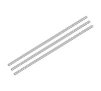 sourcing map 3Pcs Fully Threaded Rod, M5 x 200mm 304 Stainless Steel Right Hand Thread Bar Studs M5-0.8 Thread Pitch for Furniture Machinery Assembly