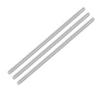 sourcing map 3Pcs Fully Threaded Rod, M6 x 180mm 304 Stainless Steel Right Hand Thread Bar Studs M6-1 Thread Pitch for Furniture Machinery Assembly