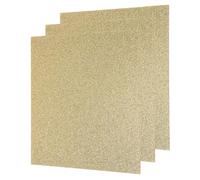sourcing map 3Pcs Gold Glitter Acrylic Sheets 1/8" Thickness 8" x 8" Glossy PMMA Fluorescent Plastic Sheets Extruded Translucent Blanks for DIY Art Crafting Laser Cutting & Engraving