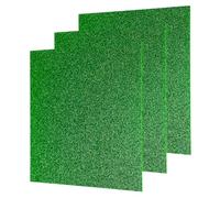 sourcing map 3Pcs Green Glitter Acrylic Sheets 1/8" Thickness 12" x 12" Glossy PMMA Fluorescent Plastic Sheets Extruded Translucent Blanks for DIY Art Crafting Laser Cutting & Engraving