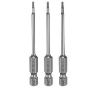 sourcing map 3pcs H1.5 Hex Head Drill Bit Wrench 1.5mm Metric Flat Tip 1/4" Hex Shank 100mm (4") Long Magnetic Hexagonal Screw Driver Socket Industrial Screwdriver Power Bits