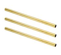 sourcing map 3Pcs H62 Brass Round Tube, 15mm OD 0.5mm Wall Thickness 300mm Length Seamless Precision Straight Pipe Tubing for DIY Projects Crafts Gardening Industry Precision Applications