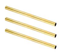 sourcing map 3Pcs H62 Brass Round Tube, 20mm OD 0.5mm Wall Thickness 300mm Length Seamless Precision Straight Pipe Tubing for DIY Projects Crafts Gardening Industry Precision Applications