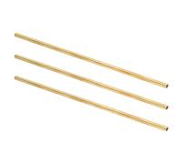 sourcing map 3Pcs H62 Brass Round Tube, 5.5mm OD 0.5mm Wall Thickness 200mm Length Seamless Precision Straight Pipe Tubing for DIY Projects Crafts Gardening Industry Precision Applications