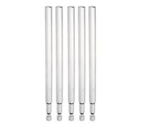 sourcing map 3Pcs H8 Flat Hex Head Screwdriver Bit 8mm Magnetic Tip 6" (150mm) Long 1/4" Hex Shank Metric Driver Drill Bit Wrench for Hexagonal Head Socket Screws Bolts