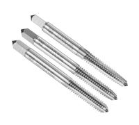 sourcing map 3pcs Hand Tap Set, 1/4"-20 UNC Taper/Plug/Bottom Thread Screw Taps, High Speed Steel Left Hand Threading Tapping Tool Kit