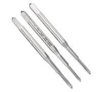 sourcing map 3pcs Hand Tap Set, #1-72 UNF Taper/Plug/Bottom Thread Screw Taps, High Speed Steel Hand Threading Tapping Tool Kit