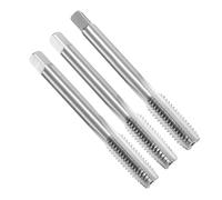 sourcing map 3pcs Hand Tap Set, 3/8"-16 UNC Taper/Plug/Bottom Thread Screw Taps, High Speed Steel Hand Threading Tapping Tool Kit