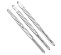 sourcing map 3pcs Hand Tap Set, #4-48 UNF Taper/Plug/Bottom Thread Screw Taps, High Speed Steel Hand Threading Tapping Tool Kit