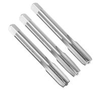 sourcing map 3pcs Hand Tap Set, 7/16"-20 UNF Taper/Plug/Bottom Thread Screw Taps, High Speed Steel Left Hand Threading Tapping Tool Kit