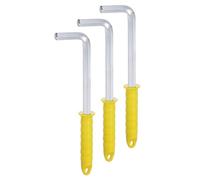 sourcing map 3pcs Hex Key Wrench 12mm L-Shape Long Arm Hexagon Metric Wrenches Chrome Vanadium Steel Repairing Tool with Non-Slip Handle for Home Repair