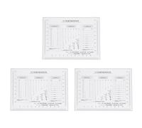 sourcing map 3pcs High Precision SEC Size Estimation Chart 152x113mm 0.16mm Covered Transparency Flaw Detection Film Ruler for Diameter Area and Line Width Defects Measuring