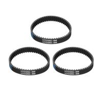 sourcing map 3pcs HTD-5M Rubber Timing Belt 52 Teeth, 260mm Pitch Length x 15mm Width x 3.6mm Height, Closed Loop Pulley Timing Belt