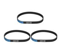 sourcing map 3pcs HTD-5M Rubber Timing Belt 82 Teeth, 410mm Pitch Length x 15mm Width x 3.6mm Height, Closed Loop Pulley Timing Belt