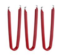 sourcing map 3Pcs IC Chip Extractor IC U Shape Puller Stainless Steel with Insulated Vinyl Grip Motherboard Circuit Board Component Puller Chip Extractor for PCB Removal Tool, Red