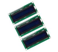 sourcing map 3Pcs IIC LCD 1602 Serial Display Module 5V, Blue Display Screen Backlight 16x2 LCD Module Interface Adapter 72x24mm