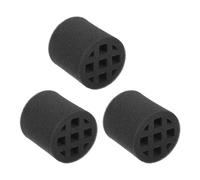 sourcing map 3Pcs in-line Duct Sound Absorbing Tool Sponge, (75mm/ 3") - Elastic Duct Noise Reducing Foam Sound Insulation Silence Ducting Accessories for Round Ventilation Pipes, Black