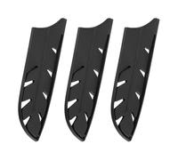 sourcing map 3Pcs Knife Cover Sleeves Blade Edge Guards for 7" Santoku Knife Protector Covers Universal Blade Sheath for Kitchen, Black
