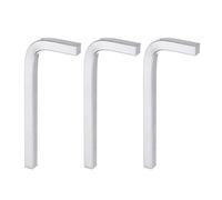 sourcing map 3pcs L-Shaped Square Head Wrench 7mm CR-V L-Key 4 Points Metric Bolt Wrenches Repairing Tool for Basic Home Repair DIY Project and General Applications