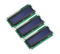 sourcing map 3Pcs LCD 1602 Display Module 3.3V, Blue Display Screen Backlight 16x2 LCD Module Interface Adapter