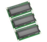 sourcing map 3Pcs LCD 1602 Display Module 5V with 16 Pins, Grey Display Screen Backlight 16x2 LCD Module Interface Adapter 72x24mm