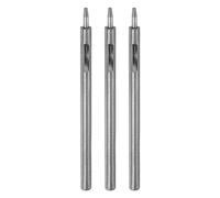 sourcing map 3pcs Leather Hole Punch 1.5mm Straight Round Punch Grommet Snap Rivet Setter for Leather Craft Clothing Handbag Fabric Curtain