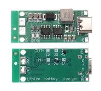 sourcing map 3pcs Lithium Battery Boost Charging Module Multi-Cell 2S 3S 4S Type-C to 8.4V 12.6V 16.8V Adjustable Step-Up Charger Board for Li-Po Polymer Power Bank(4S 2A)