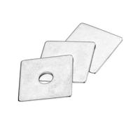 sourcing map 3pcs M12x50x2mm Square Plate Bearing Washers 304 Stainless Steel Plate Square Plate Washers Flat Pad Spacer Gasket for Hardware Fastener
