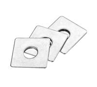 sourcing map 3pcs M14x40x2mm Square Plate Bearing Washers 304 Stainless Steel Plate Square Plate Washers Flat Pad Spacer Gasket for Hardware Fastener