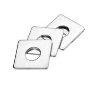 sourcing map 3pcs M16x50x2mm Square Plate Bearing Washers 304 Stainless Steel Plate Square Plate Washers Flat Pad Spacer Gasket for Hardware Fastener