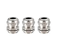 sourcing map 3Pcs M18 Cable Gland Metal Waterproof Connector Wire Glands Joints for 5mm-10mm Dia Range