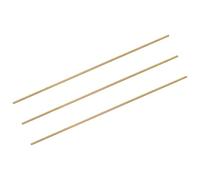 sourcing map 3Pcs M2-0.4x250mm Fully Threaded Rods, Threaded Rods Bar Studs, Brass Long Thread Screws Hardware for U-Bolts, Anchors, Clamps, Hangers, Brass