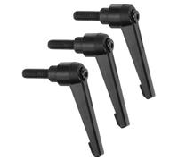 sourcing map 3Pcs M8 x 20mm Adjustable Knobs Handle Male Thread Push Button Ratchet Quick Release Locking Rotating Bolt for Lathe Machinery, Black