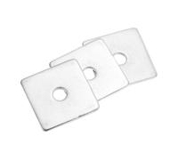 sourcing map 3pcs M8x40x3mm Square Plate Bearing Washers 304 Stainless Steel Plate Square Plate Washers Flat Pad Spacer Gasket for Hardware Fastener