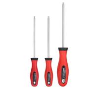sourcing map 3Pcs Magnetic Torx Screwdriver T20/T25/T27 S2 Steel Security Star 6 Point Head Precision Screw Driver for Mechanical Equipment Electronic Devices Household Appliances, Silver