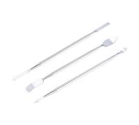 sourcing map 3pcs Metal Spudger Mini Crowbar Flat Head Stainless Steel Pry Bar Opening Tools for Mobile Phone Disassembly Repair
